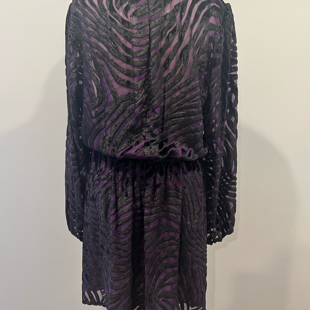 MICHAEL by Michael Kors purple, animal print cocktail dress - Picture 5 of 12